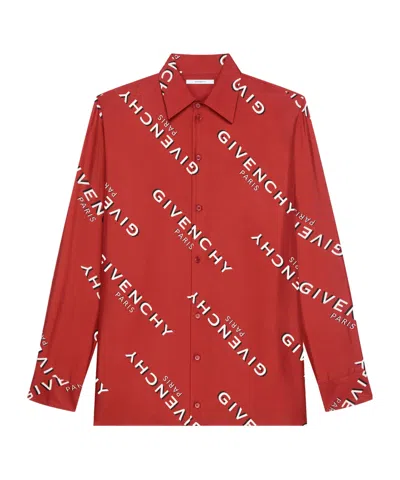 GIVENCHY GIVENCHY SHADOW PRINTED SHIRT IN SILK