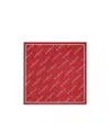 Givenchy Silk Logo Pocket Square In Red