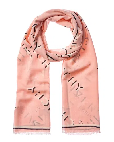 Givenchy Shadow Wool & Silk-blend Scarf In Multi