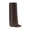 Givenchy Shark Pinch High Boot In Brown