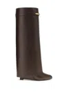 Givenchy Shark Pinch High Boot In Brown