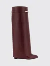 Givenchy Shark Leather Boots In Black