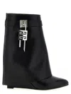 Givenchy Metallic Embellished Ankle Boots With Wedge Heel