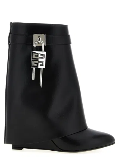 Givenchy 'shark Lock' Ankle Boots In Black