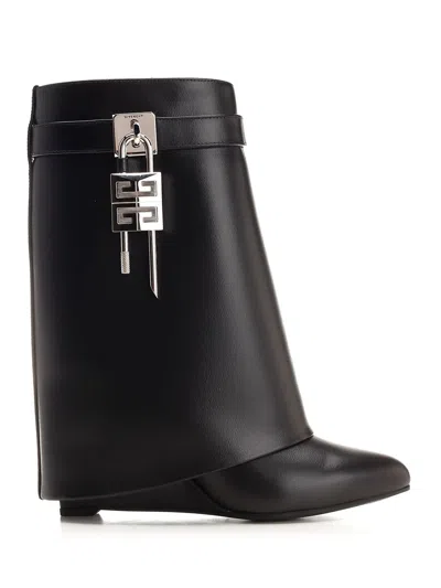 GIVENCHY SHARK LOCK ANKLE BOOTS