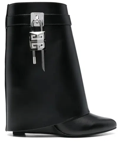 GIVENCHY BLACK SHARK LOCK BOOTS
