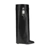 Givenchy High-heeled Boots With Structured Silhouette And Decorative Detail In Black