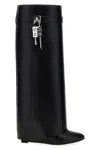 Givenchy High-heeled Boots With Structured Silhouette And Decorative Detail In Black