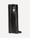 Givenchy High-heeled Boots With Structured Silhouette And Decorative Detail In Black