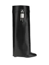 Givenchy High-heeled Boots With Structured Silhouette And Decorative Detail In Black