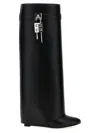 Givenchy Black Leather Shark Lock Boot Women In Black