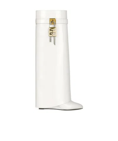 Givenchy Shark Lock Boots In Leather