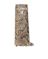 Givenchy Python Skin Shark Lock Wide-fit Knee-high Boots 90 In Nude