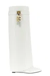 Givenchy Shark Lock Boots In White