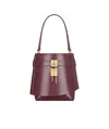 Givenchy Sac Seau Shark Lock En Cuir Box In Red