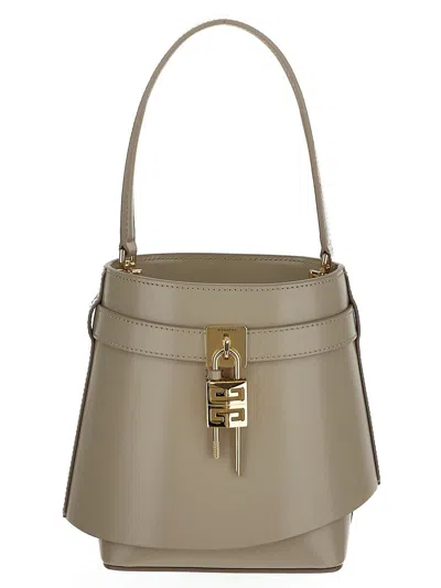 Givenchy Shark Lock Bucket Bag In Beige