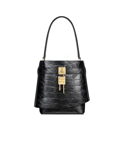 Givenchy Shark Lock Bucket Bag In Black | ModeSens