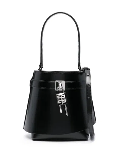 Givenchy Shark Lock Bucket Bag In Black