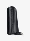 Givenchy Women's Shark Lock Cowboy Boots In Corset Style Leather In Black