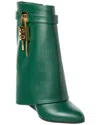 Givenchy Shark Lock Leather Ankle Boot In Multi
