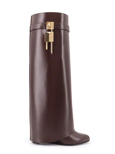 Givenchy Shark Lock Leather Boots