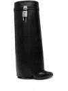 Givenchy High-heeled Boots With Structured Silhouette And Decorative Detail In Black