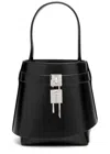 Givenchy Shark Lock Bucket Bag In Leather In Black