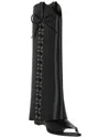 Givenchy Shark Lock Leather Cowboy Boot In Black