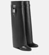 Givenchy High-heeled Boots With Structured Silhouette And Decorative Detail In Black