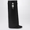 Givenchy High-heeled Boots With Structured Silhouette And Decorative Detail In Black