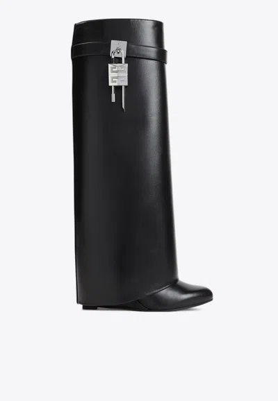 Givenchy Shark Lock Pant 90 Knee-length Boots In Black