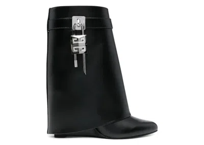 Pre-owned Givenchy Shark Lock Pant Ankle Boots (women's) Sneakers In Black