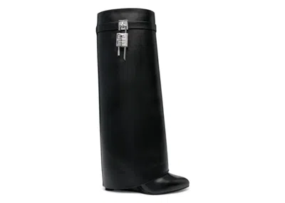 Pre-owned Givenchy Shark Lock Pant Boots (women's) Sneakers In Black
