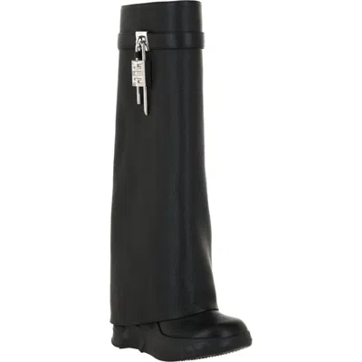 Givenchy Shark Lock Pant Shaft Leather Biker Boot In Multi