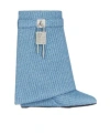 Givenchy Shark Lock Ankle Boots In Raffia In Denim Blue