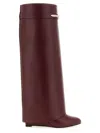 Givenchy Shark Pinch High Boot In Bordeaux