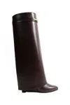 Givenchy Stylish Calf Leather Ankle Boots For Women In Brown
