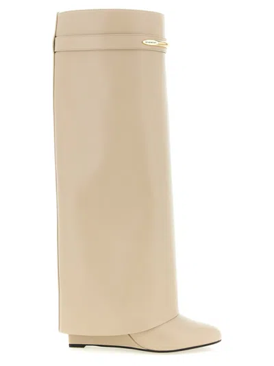 Givenchy Shark Pinch Boots In Neutral