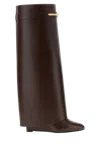 Givenchy Shark Pinch High Boot In Brown