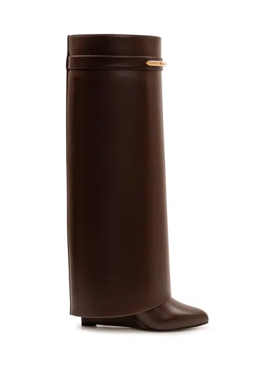 Givenchy Shark Pinch High Boot In Brown