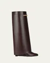 Givenchy Pointed-toe Knee-high Boots In Brown