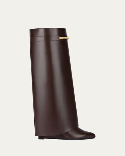GIVENCHY SHARK PINCH LEATHER BOOTS