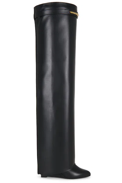 Givenchy Shark Pinch Over The Knee Boot In Black