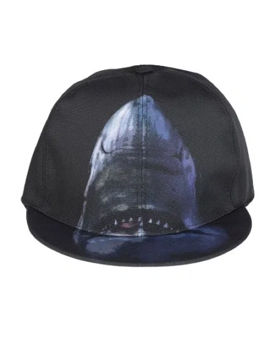 Givenchy Shark Print Cap In Black