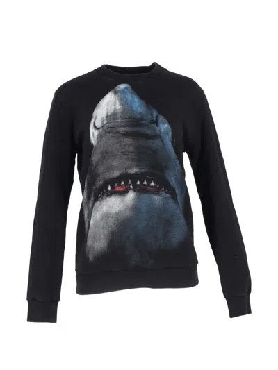 Pre-owned Givenchy Shark-print Sweatshirt In Black