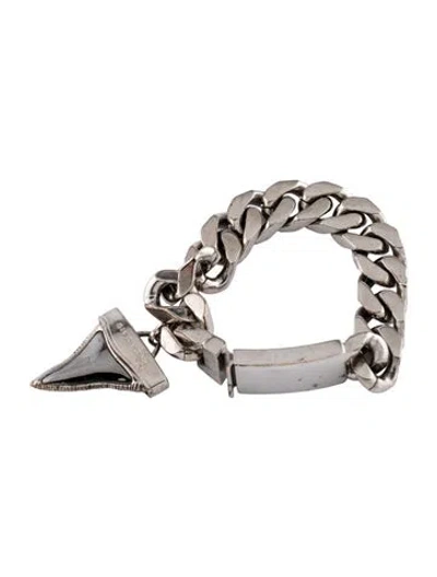 Pre-owned Givenchy Shark Tooth Bracelet, 6.25" In Multicolor