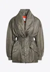 Givenchy Bomber Jacket With Shawl Collar And Zip In Green