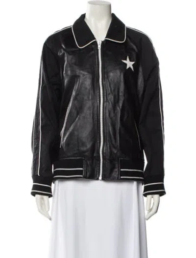 Pre-owned Givenchy Shearling Fur Jacket In Black