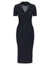 Givenchy Sheath Midi Dress In Stretch Denim