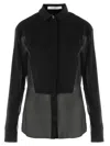 Givenchy Sheer Panel Shirt In Black